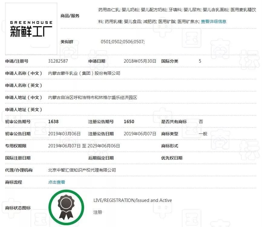 “新鮮工廠”商標(biāo)